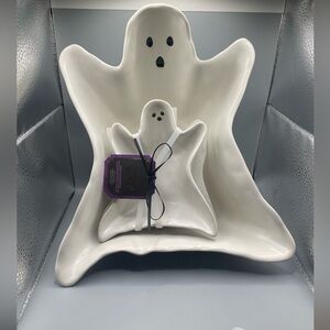 Global Design Concepts Happy Halloween Small White Ghost Bowls & Large Bowl Set
